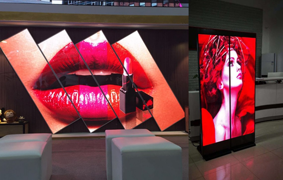 จอ led poster display digital advertising stand gallery 3